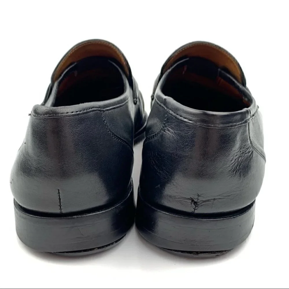 Allen Edmonds Bergamo loafers 10.5 E black Italian